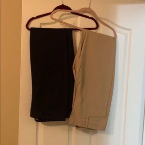 Two pair of gently used work slacks